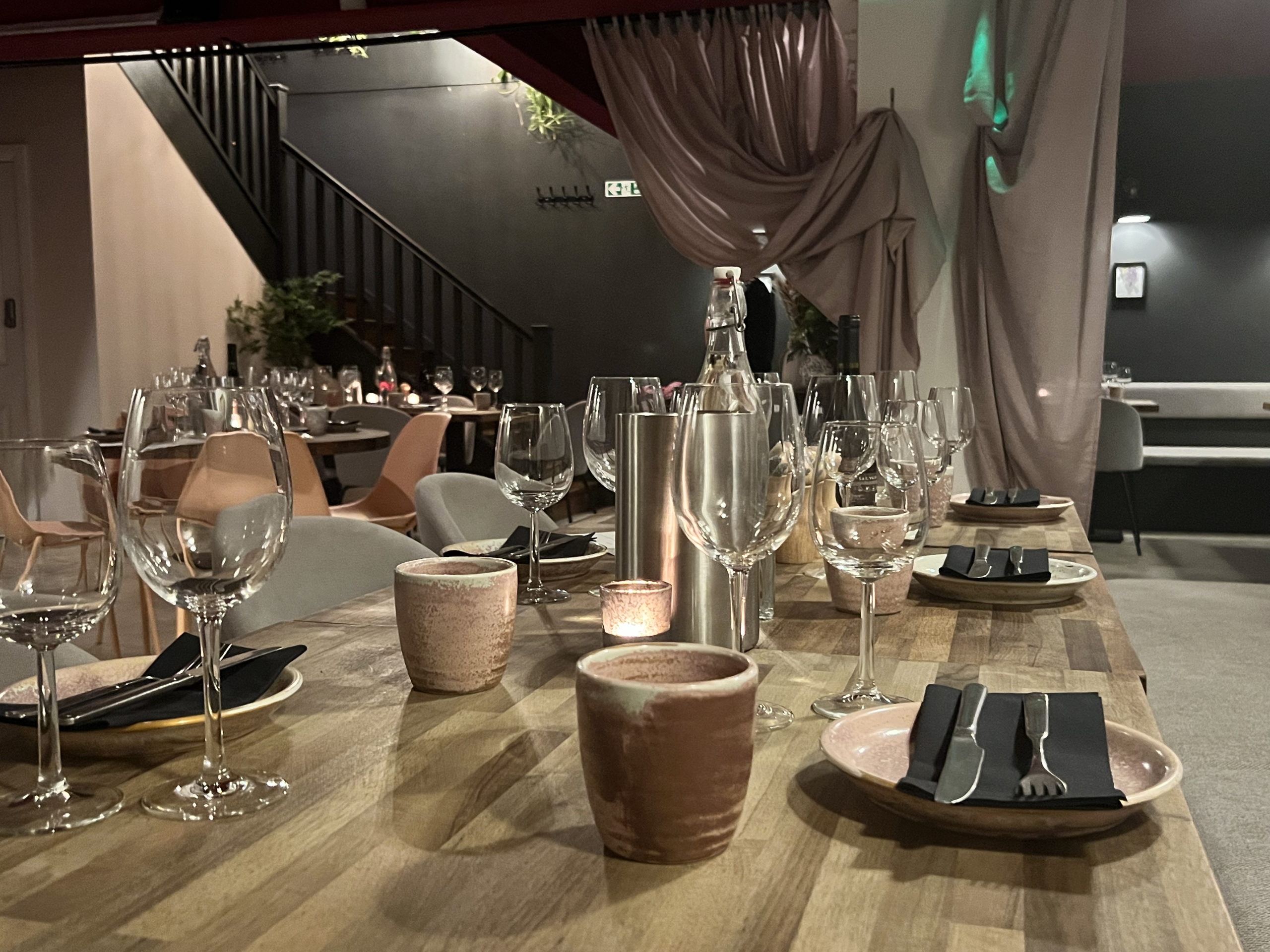 Oliveira Kitchen's Function Room Ready for a private diner